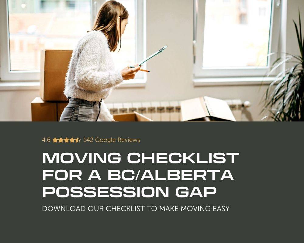 A possession date gap doesn't have to mean scrambling for boxes at the last minute. Download the Bighorn Moving And Storage checklist built for BC and Alberta moves, so you know exactly what to pack, store, and confirm before the truck shows up.