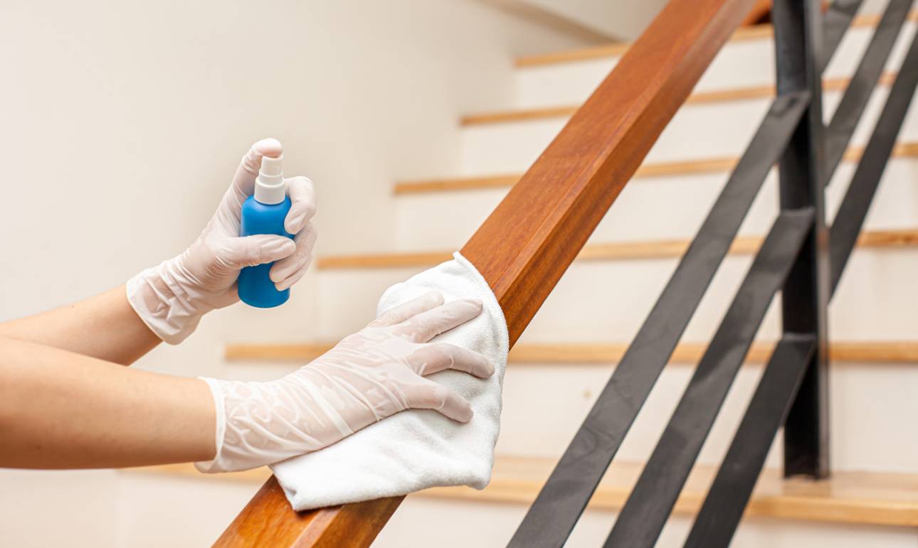 Clean and disinfect your new home using safe cleaning methods and cleaners.
